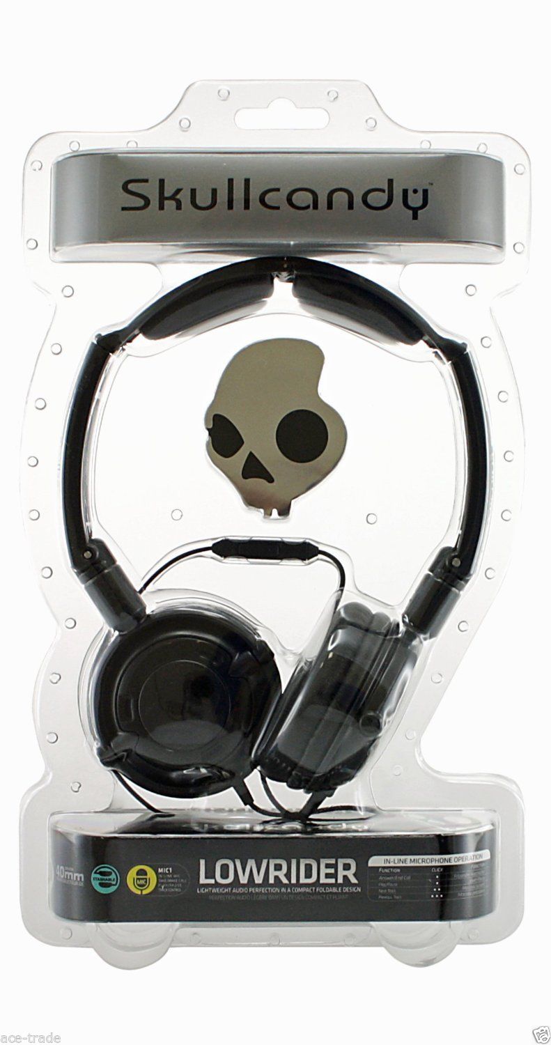 Audifonos SKULLCANDY Lowrider negro / naranja