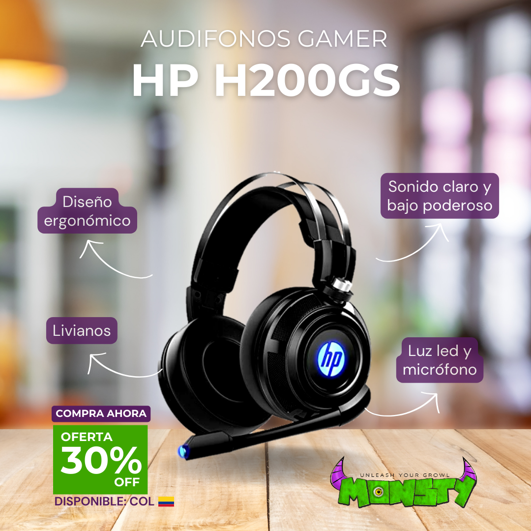 Audífonos gamer HEWLET PACKARD - HP H200