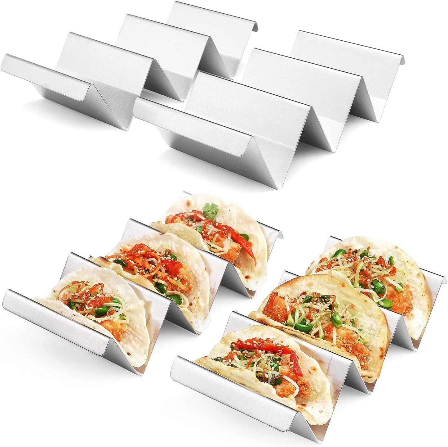 Soporte para tacos ARTHOME forma de W x4 tacos hogar cocina mexicana estilo