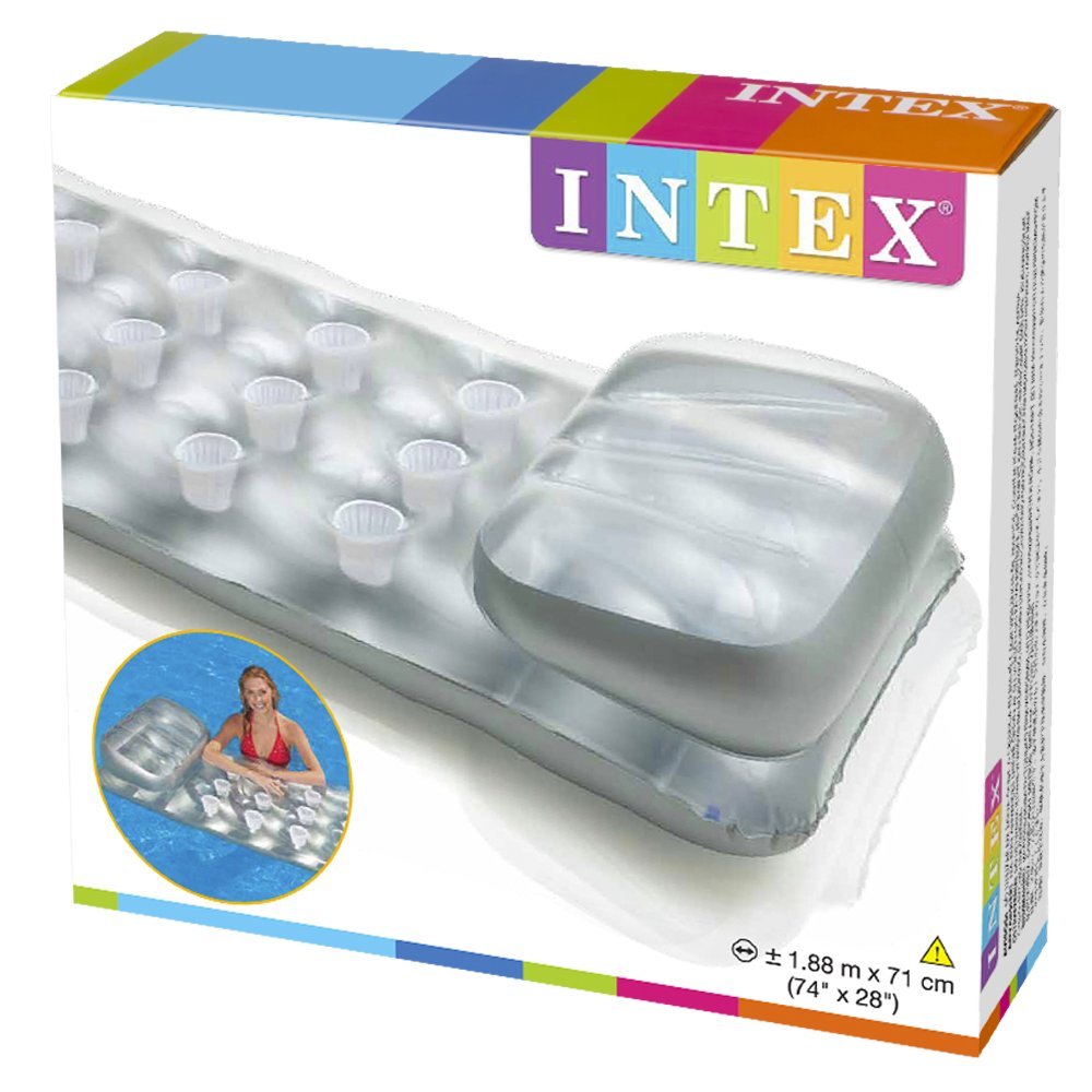 Inflable Piscina INTEX bronceador cama transparente alta calidad